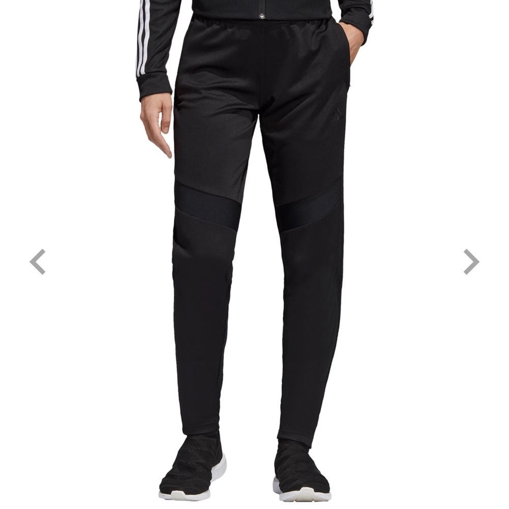 adidas Women's black Tiro 19 Training Pants with black stripes